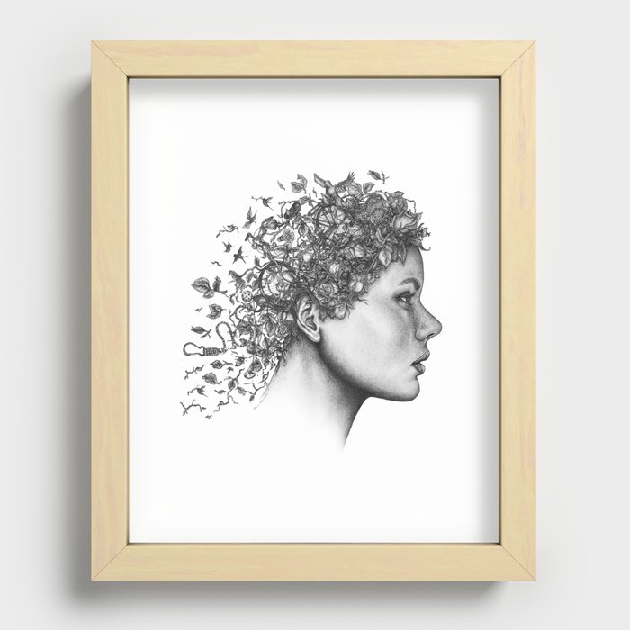 Spring Woman Recessed Framed Print