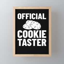 Chocolate Chip Cookie Recipe Dough Almond Framed Mini Art Print