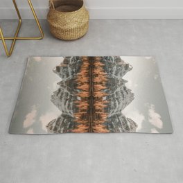 Canadian Mountains Area & Throw Rug