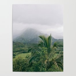 Hanalei Valley, Kauai Hawaii, Tropical Nature, Landscape Photography Poster