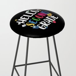 Hello Second Grade Back To School Bar Stool