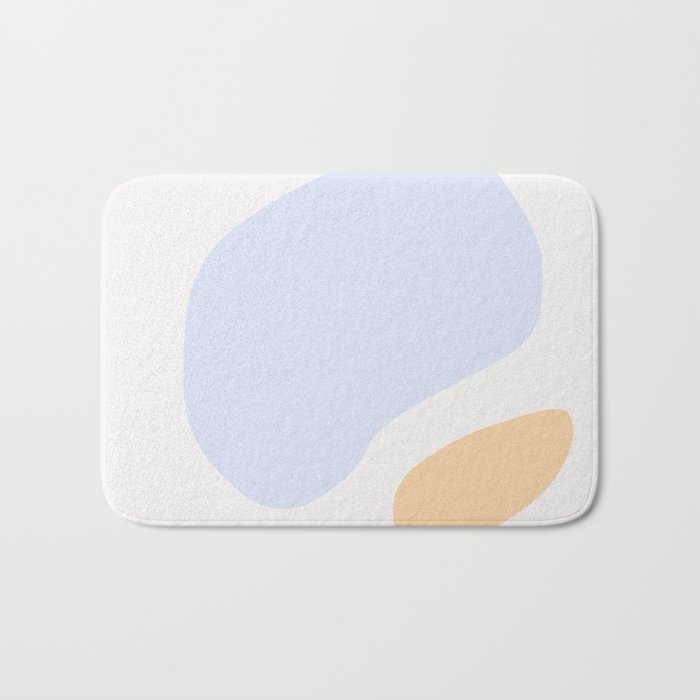 Abstract Shape Series Peach Bath Mat By Wkndla Society6