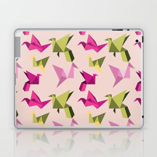 pink paper cranes Laptop & iPad Skin
