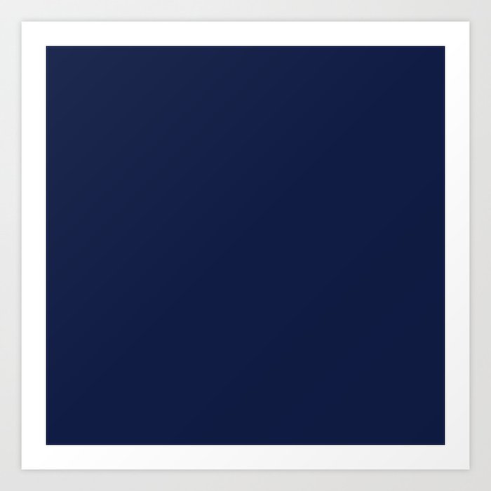 Navy Blue Minimalist Solid Color Block Spring Summer Kunstdrucke Navy Blue Minimalist Solid Color Block Spring Summer Kunstdrucke