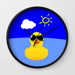 Cool Rubber Duck Yellow Wall Clock