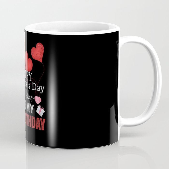 15th Birth Heart Day Happy Valentines Day Coffee Mug