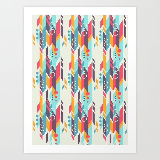 Geometri pattern Art Print