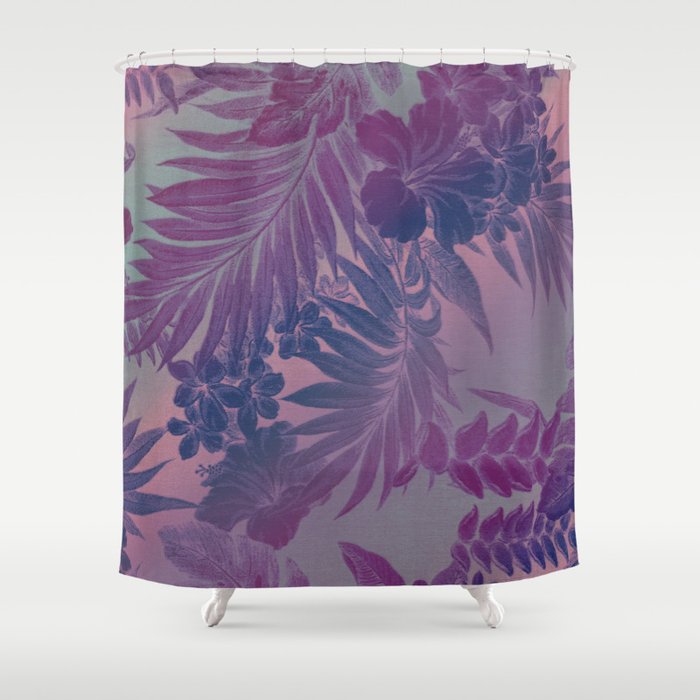 Happy Aloha Mauve Shower Curtain By Szibrown Society6 Happy Aloha Mauve Shower Curtain