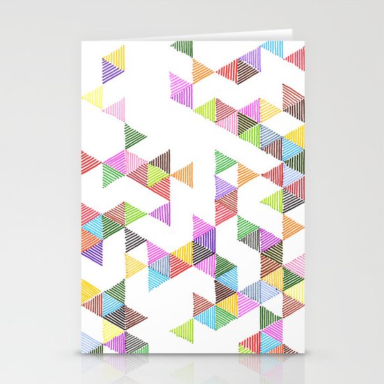 Technicolour Raindrops Stationery Cards