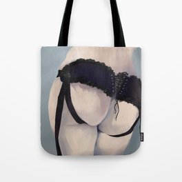 Butt 3 - Cute butt bum in a lace-up corset outfit Tote Bag