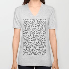 Outline Bubbles V Neck T Shirt
