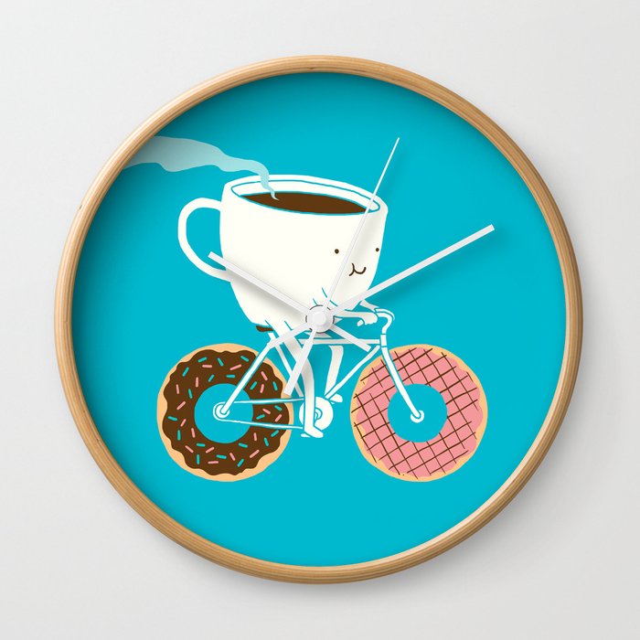 Coffee and Donuts Wall Clock