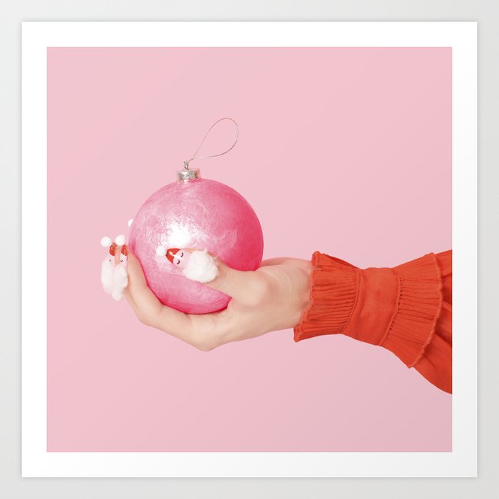 Santa Claws Art Print