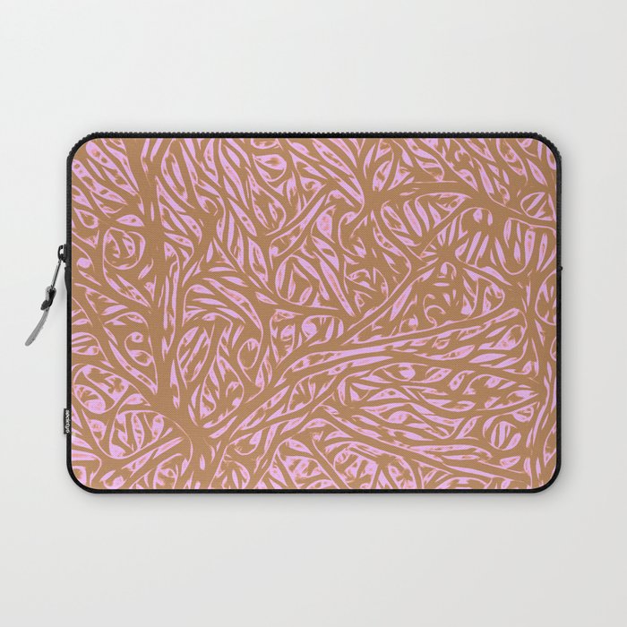 Summer Organic Saffron - Abstract Botanical Nature Earth Color Laptop Sleeve