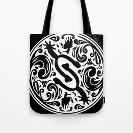 Spur Buckle (white) Tote Bag