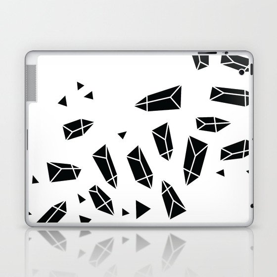 Black Crystals Laptop & iPad Skin
