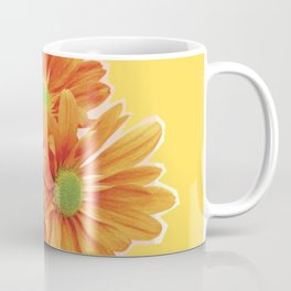 Three flowers yellow orange Mug