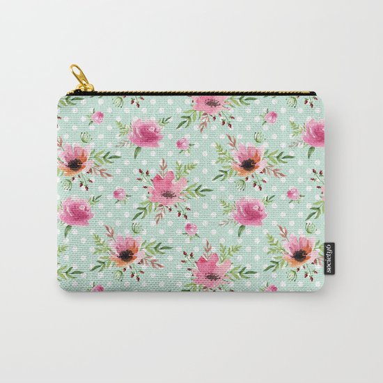 Floral vintage pattern Carry-All Pouch
