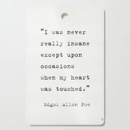Edgar Allan Poe quote 9 Cutting Board