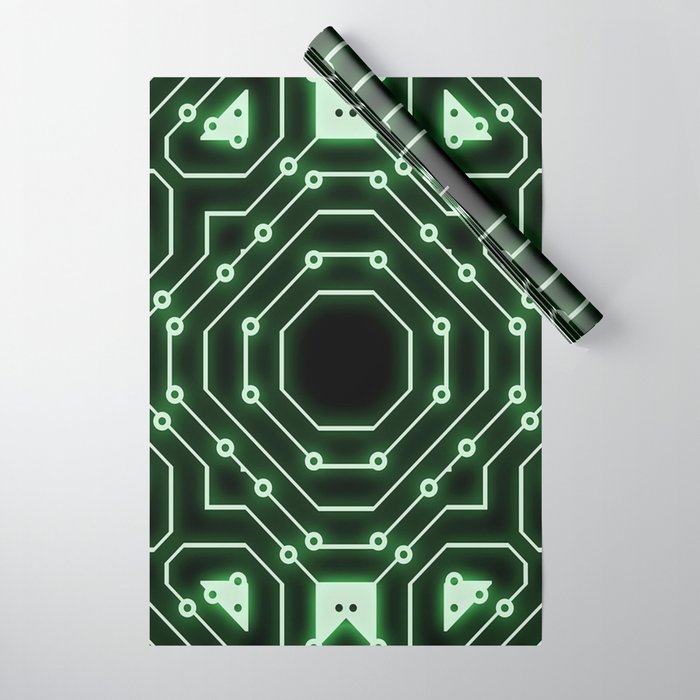 CIRCUIT BOARD REPEAT. Wrapping Paper