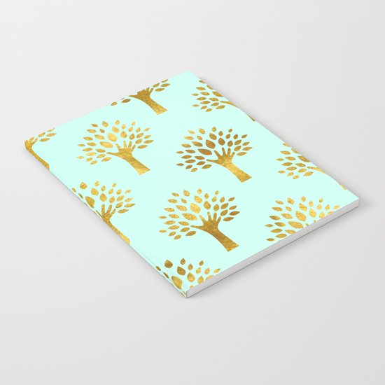 Mint Gold Foil 02 Notebook