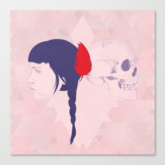 skull+face Canvas Print