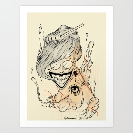 An eye for music Art Print