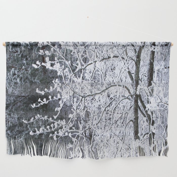 Snowy Tree Branches Winter Scene Decor Society6 Buyart Wall