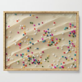 Cake Frosting & Sprinkles Serving Tray