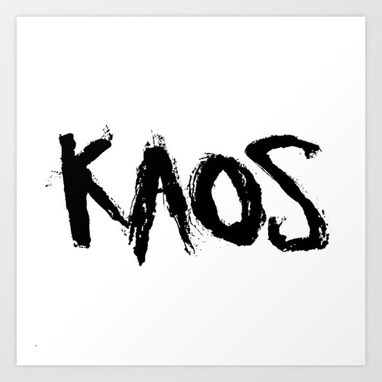 Kaos Art Print By Kyld Society6