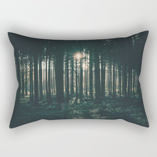 Sun through the Woods Rectangular Pillow