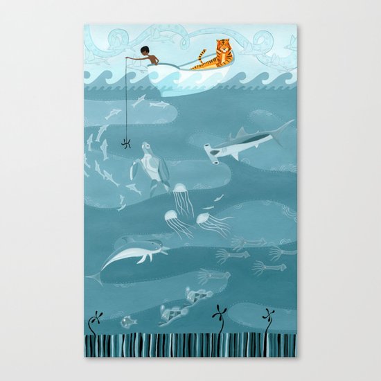 Fishing Canvas Print