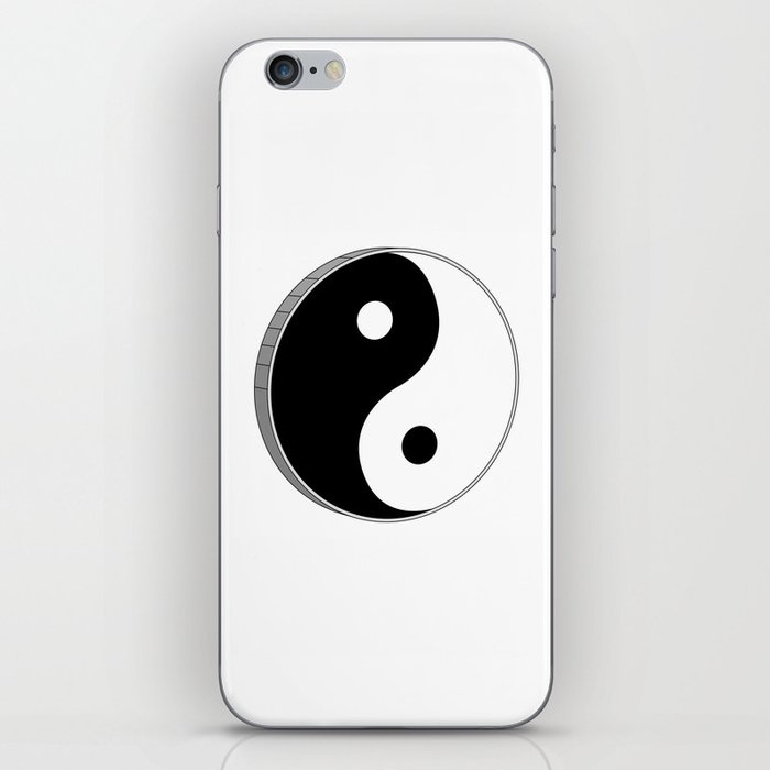 Yin Yang Black And White Symbol iPhone Skin