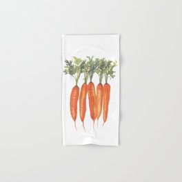 Carrots Watercolor Hand & Bath Towel