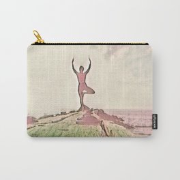 Woman Doing Yoga 6 Carry-All Pouch