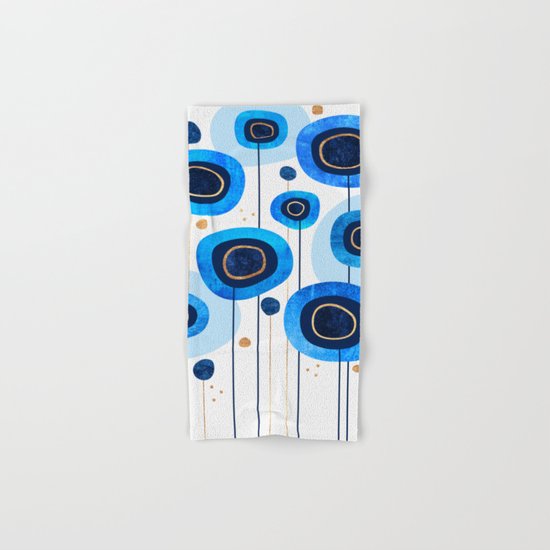 Floral Blues Hand & Bath Towel
