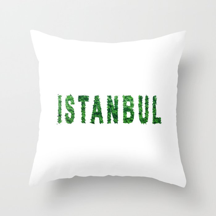 Istanbul Forest Ecology Concept Throw Pillow