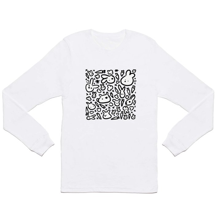 Bunny Pattern Long Sleeve T Shirt