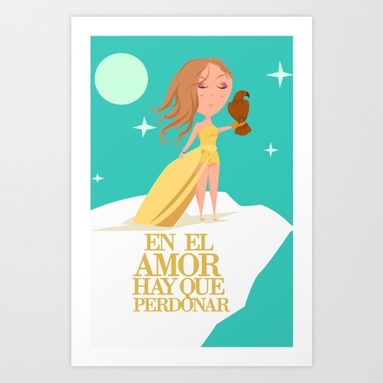 En El Amor Hay Que Perdonar Art Print