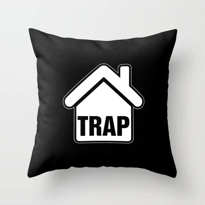 Trap house Throw Pillow