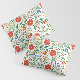Hungarian Matyo Embroidery Pillow Sham
