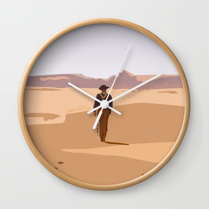 The Searchers Ending Illustration Wall Clock