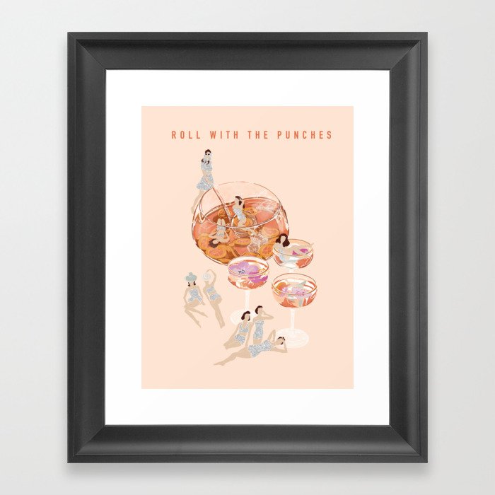 Roll With The Punches Framed Art Print