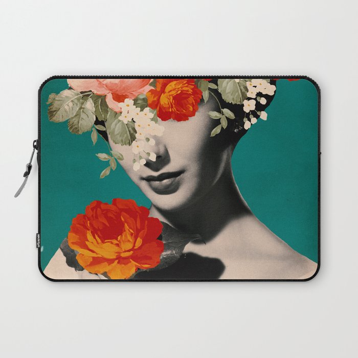WOMAN WITH FLOWERS Laptop Sleeve