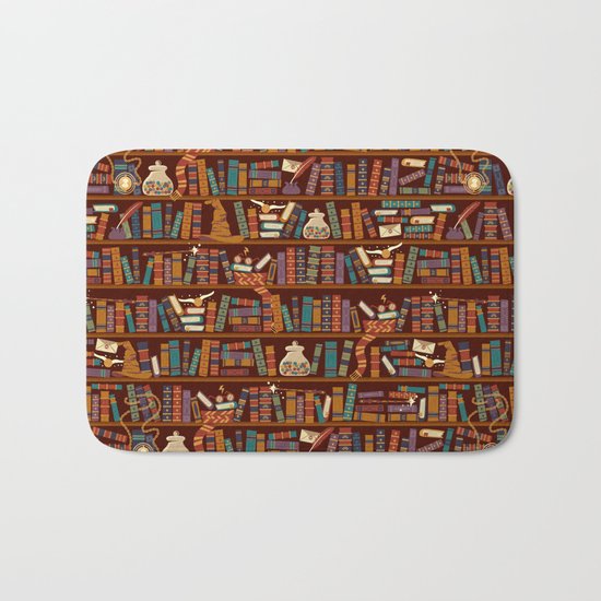 Bookshelf Bath Mat