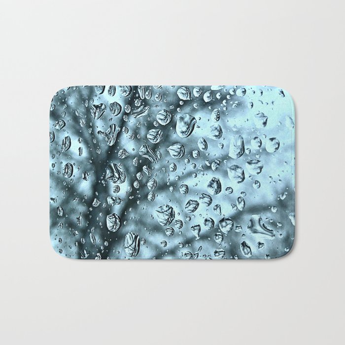 Water Droplets Bath Mat