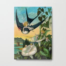 “Born on the Swallow’s Back” by Eleanor Vere Boyle Metal Print