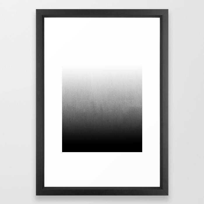 Nollia Black And White Ombre Abstract Painting Watercolor Wash