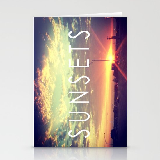 Sunsets Stationery Cards