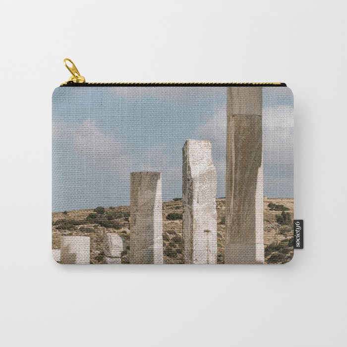 Ancient Ruins in Greece | Roman Empire Stones on the Island of Naxos | Culture, Summer & Travel Photography Carry-All Pouch